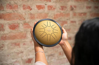 Tongue Drum Meinl Small Steel 7" C Minor 440Hz Gold Tongue Drum - 5