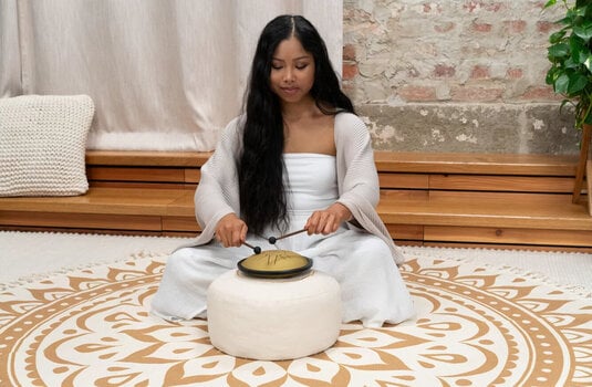 Tongue Drum Meinl Small Steel 7" C Minor 440Hz Gold Tongue Drum - 7