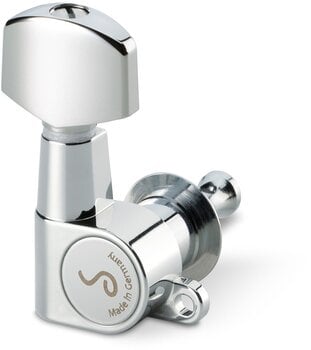 Stemmemaskiner til guitar Schaller M6 Mini 6L solid 21,7 Chrome Stemmemaskiner til guitar - 2
