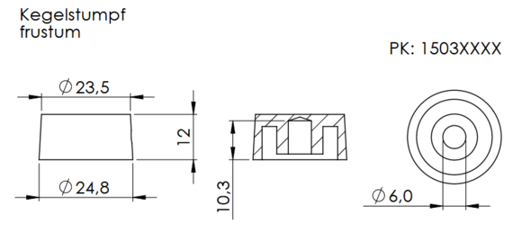 Bouton de controle Schaller Speed Black Chrome Bouton de controle - 2