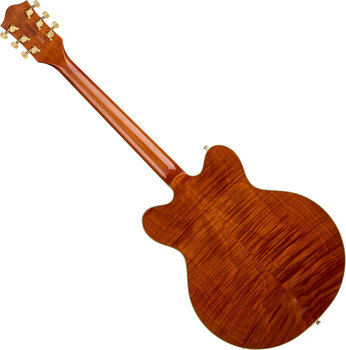 Semi-Acoustic Guitar Gretsch Electromatic Flame Okoume Broadkaster DC Bigsby RW Roundup Orange Semi-Acoustic Guitar - 2