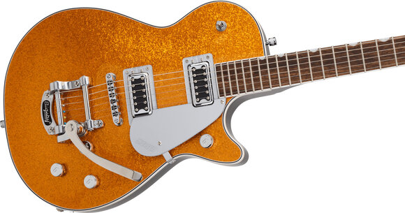 Elektrische gitaar Gretsch G5230T Electromatic Sparkle Jet FT SC Bigsby LRL Gold Sparkle Elektrische gitaar - 4