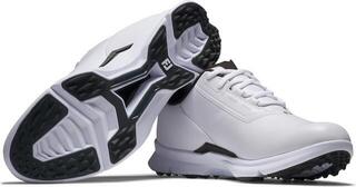 Męskie buty golfowe Footjoy Fuel White/White/Grey - 5