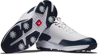 Men's golf shoes Footjoy Tour Rival White/Navy/Red - 5