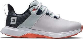 Pantofi de golf pentru femei Footjoy Prolite White/Blue/Coral - 1