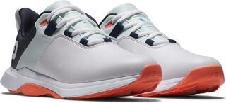 Pantofi de golf pentru femei Footjoy Prolite White/Blue/Coral - 4