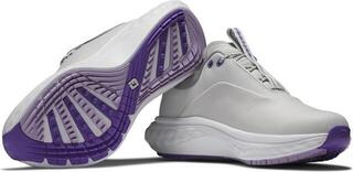 Ženski čevlji za golf Footjoy Quantum Grey/White/Purple - 5