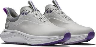 Pantofi de golf pentru femei Footjoy Quantum Grey/White/Purple - 4
