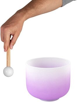 Perkusja dla terapii muzycznej Sela Crystal Chakra Kryształowa misa śpiewająca 8" Violet - 4