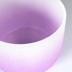 Percussion for music therapy Sela Crystal Chakra Singing Bowl 8" Violet - 4