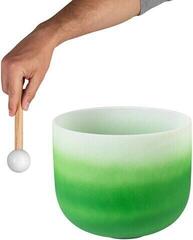 Percussion for music therapy Sela Crystal Chakra Singing Bowl 11" Green - 3