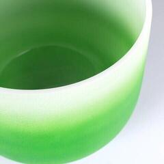 Percussion for music therapy Sela Crystal Chakra Singing Bowl 11" Green - 4