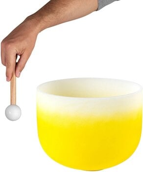 Perkusja dla terapii muzycznej Sela Crystal Chakra Kryształowa misa śpiewająca 12" Yellow - 4