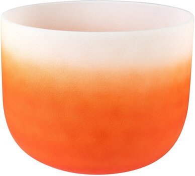 Perkusia pre muzikoterapiu a meditáciu Sela Crystal Chakra Krištáľová spievajúca miska 13" Orange - 2
