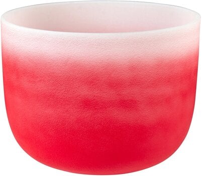 Perkusia pre muzikoterapiu a meditáciu Sela Crystal Chakra Krištáľová spievajúca miska 14" Red - 2