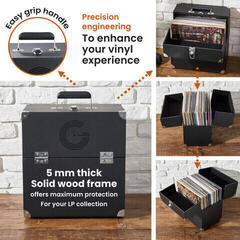 Koffer für LP-Platten Legend Vinyl Double Flap LP Case Hülle für LP-Schallplatten Black - 5