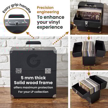 Obal/kufr na LP desky Legend Vinyl LV18 Kufr na LP desky Black - 13