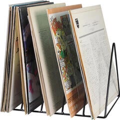 Tafelstandaard voor LP's Muziker 12'' Vinyl Record Storage Triangle Tafelstandaard voor LP's Black - 5