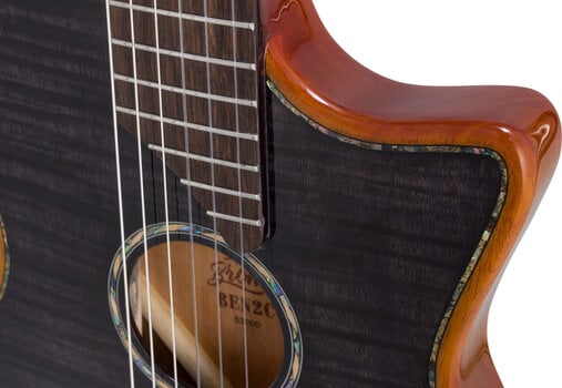 Spetsiaalne elektroakustiline kitarr Bromo BEN2C Trans Black Spetsiaalne elektroakustiline kitarr (Äsja lahti pakitud) - 12