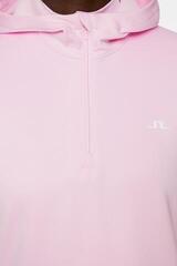 Hoodie/Sweater J.Lindeberg W Aerial Quarter Zip Hood Nosegay - 5