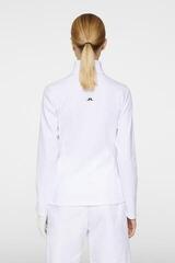 Hoodie/Sweater J.Lindeberg Lorelei Quarter Zip Mid Layer White - 3
