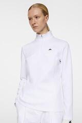 Hoodie/Sweater J.Lindeberg Lorelei Quarter Zip Mid Layer White - 5
