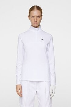 Mikina/Sveter J.Lindeberg Lorelei Quarter Zip Mid Layer White XL Mikina - 3