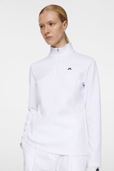 Mikina/Sveter J.Lindeberg Lorelei Quarter Zip Mid Layer White XL Mikina - 6