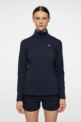 Pulover s kapuco/Pulover J.Lindeberg Lorelei Quarter Zip Mid Layer JL Navy - 2
