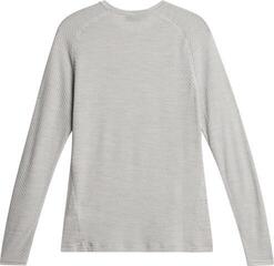 Polosärk J.Lindeberg Bella Wool LS T-shirt Light Grey Melange - 1