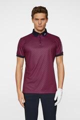 Tricou polo J.Lindeberg Tour Tech Print Geo Navy - 4