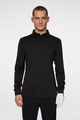 Tricou polo J.Lindeberg Gustaf LS Black - 1