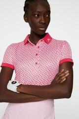 Tricou polo J.Lindeberg Tour Tech Print Geo Pink - 4