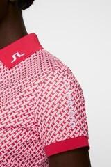 Tricou polo J.Lindeberg Tour Tech Print Geo Pink - 5