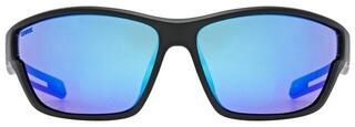 Sportsbriller UVEX Sportstyle 806 Black Matt/Mirror Blue Sportsbriller - 1