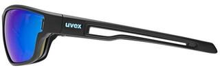 Sportsbriller UVEX Sportstyle 806 Black Matt/Mirror Blue Sportsbriller - 2