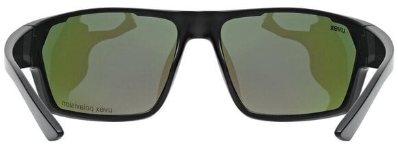 Okulary sportowe UVEX Sportstyle 233 Polarised Black Matt/Polavison Mirror Green Okulary sportowe - 4