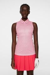 Πουκάμισα Πόλο J.Lindeberg Dena Print Sleeveless Geo Pink - 1