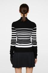 Pulover s kapuco/Pulover J.Lindeberg Cheryl Knitted Zip Black - 2