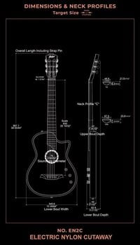 Guitarra electro-acústica Bromo BEN2C 3-Tone Sunburst Guitarra electro-acústica - 21