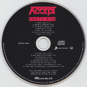 Musik-CD Accept - Death Row (CD) - 2