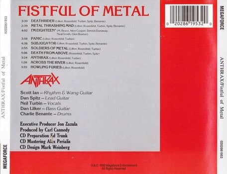 Music CD Anthrax - Fistful Of Metal (CD) - 2