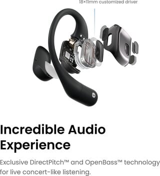 Căști auricular fără fir Shokz OpenFit Black Căști auricular fără fir (Ca nou) - 2