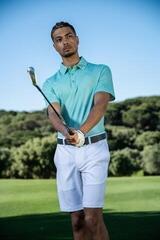 Polo majica Callaway Warped Gingham Print Mens Neptune Green - 5