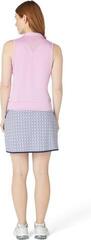 Polo Shirt Callaway Waist Length Mesh Detail Sleeveless Womens Orchid - 3