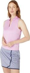 Polo Shirt Callaway Waist Length Mesh Detail Sleeveless Womens Orchid - 4