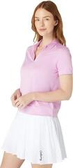 Polo Shirt Callaway Waist Length Mesh Detail Short Sleeve Womens Orchid - 2