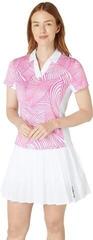 Polo majica Callaway Stencil Floral Womens Cheeky Pink - 2
