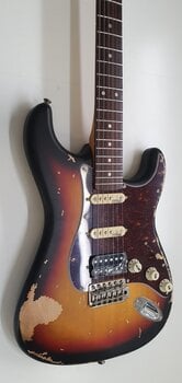Gitara elektryczna Vintage V6HMRSB Distressed Sunburst Gitara elektryczna (Uszkodzone) - 2