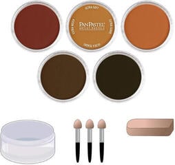 Soft Pastel PanPastel Set Extra Dark Earth Colors Set of Soft Pastels 5 pcs - 1
